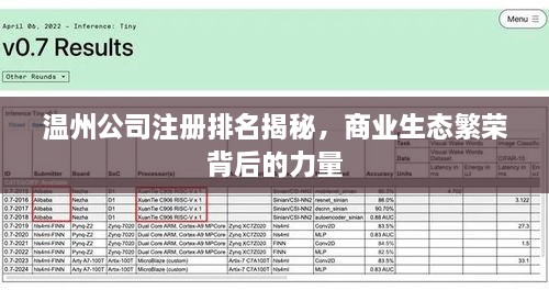 温州公司注册排名揭秘，商业生态繁荣背后的力量