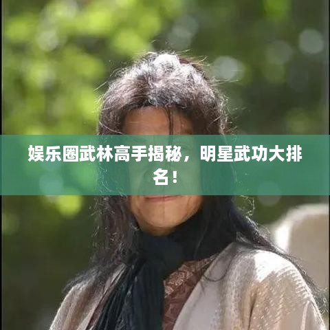 娱乐圈武林高手揭秘，明星武功大排名！