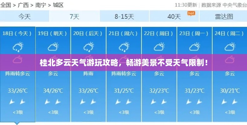 桂北多云天气游玩攻略，畅游美景不受天气限制！