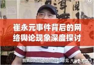 崔永元事件背后的网络舆论现象深度探讨