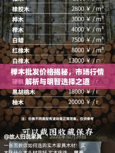 榉木批发价格揭秘，市场行情解析与明智选择之道