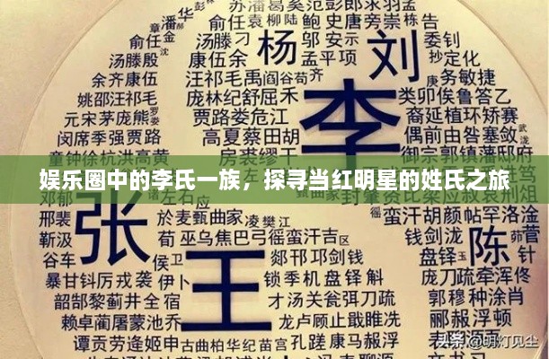 娱乐圈中的李氏一族，探寻当红明星的姓氏之旅