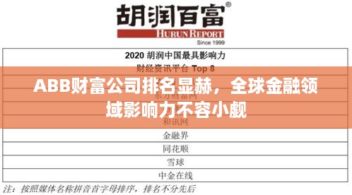 ABB财富公司排名显赫，全球金融领域影响力不容小觑