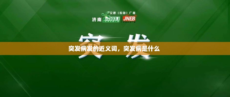 突发病发的近义词，突发病是什么 