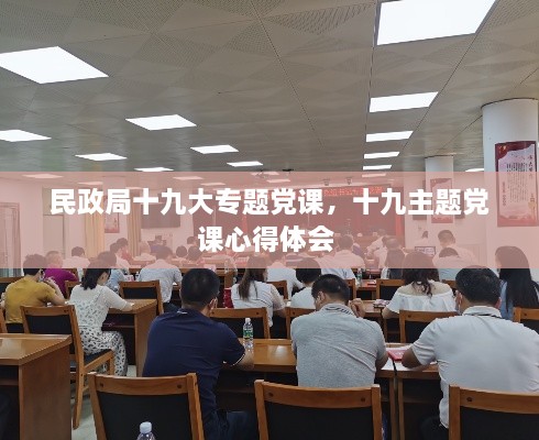 民政局十九大专题党课，十九主题党课心得体会 