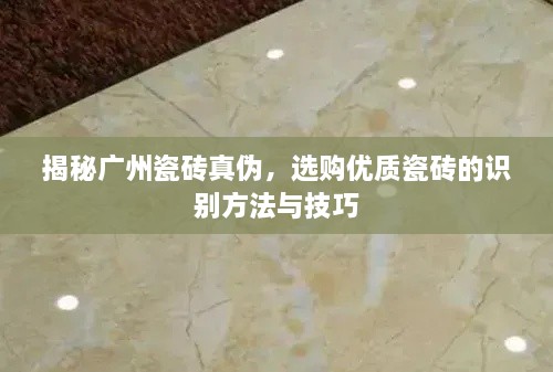揭秘广州瓷砖真伪，选购优质瓷砖的识别方法与技巧