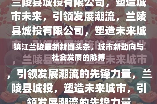 镇江兰陵最新新闻头条，城市新动向与社会发展的脉搏