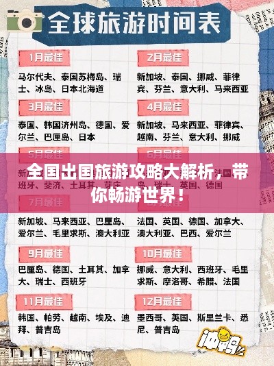 全国出国旅游攻略大解析，带你畅游世界！