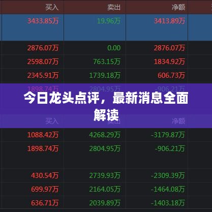 今日龙头点评，最新消息全面解读